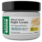 Luvyh Wheat Germ Night Cream,All Skin Types, Night Cream for Women & Men,Overnight Repair ,cream for Pigmentation, Dark spot Remover for Dry skin - Paraben Free cream for Men and Women-100g