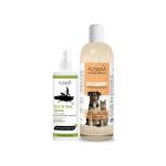 Altressa Anti Dandruff Pet Shampoo 500ml for Hair Rejuvenation, pH Balanced, Naturally Organic Dog Shampoo for Smelly Dogs Grooming Products With Free Tick N Flea Spray 75gm(BUY 1 GET 1 FREE)