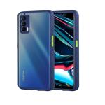 Coverage Realme RMX3092 / X7 5G Smoke Cover Protective Shockproof Matte Hard Back Case Cover for Realme X7 5G - Blue