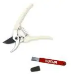 DAP Heavy Duty Garden Bypass Pruning Shears, Tree Trimmers Secateurs| Sharpener for Pruners Scissors Knives Snips (Pack Of 2)