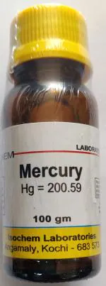 ISOCHEM LABORATORIES MERCURY (100 GM) Assay 99.9% Min
