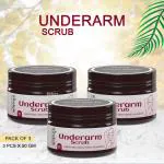Kinsfolk Body Underarm Scrub 50Gm (Pack of 3) for Tan Removal & Soft-Smooth Skin - De-Tan Bathing Scrub, Removes Dirt & Dead Skin from Neck, Knees, Elbows & Arms | For Women & Men