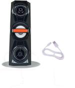 Wrapadore Kbk-4011 High Quality Double Woofer Tower Speaker With Bluetooth 10 W Bluetooth Speaker