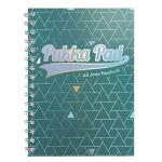 Pukka Uk A5 Size Green Glee Series Jotta Notepad Notebook Diary Ruled With Margin, 200 Pages, Micro Perforated, 80Gsm, Spiral Silver Twin Wire, Card Cover