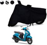 Aamaya Store Black Two Wheeler Cover For Yamaha Fascino