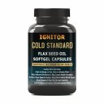 IGNITOR Flax Seed Oil 1000mg Softgel Capsules (120 Softgels)