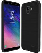 A ACCESSORIES KART Samsung A6 Plus Black Silicon Back Cover