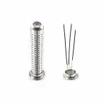 Windbuzz Agarbatti Stand with Ash Catcher and Dhoop Holder on Top for Home, Office & Temple