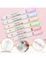 Magic Star Curve Highlighter Liner Pen Set - 6 Different Color Flair Pens