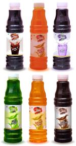Jeni Sharbat & Soda Cola-T+ Mango Juicy+Falsa+Kaju Cream+Banana Kesar+Coco chocolate [700 ml each Pack of 6]
