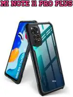 XOVO Back Cover for Mi Redmi Note 11 Pro Plus 5G (Transparent, Dual Protection, Pack of 1)