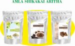 Pankhudi 100% Organic Amla Reetha Shikakai Powder (3 Items in the set)