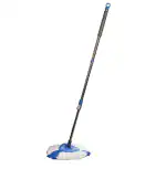 Gala Turbo Triangular Spin Mop Handle with Refill, Durable Replacement Handle with Rubber Grip