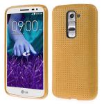 Heartly Lg G2 Tpu Gold Back Case Cover