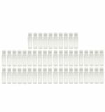 Harsh Pet Reusable Round Plastic Transparent Sanitizer Bottle - 60 ml (pack of 50)