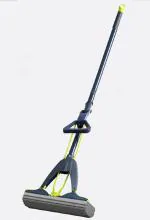 RONTENO Squeeze Mop PVA Super Absorbent Sponge Mops for Home Floor Cleaning Tool (1 Pic, Blue/Green)