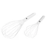 OPR Stainless Steel Froth Whisker, Latte Maker, for Milk Coffee and Egg Beater Juice - Set of 2(25cm and 30cm)