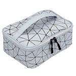 ELITEHOME Makeup Pouch Cosmetic Bag Travel Toiletry Bag For Women Cosmetic pouch(Silver)