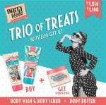 Dirty Works Creamy Body Wash & Buff your stuff body scrub 200 ml Each (Dirty Works Shea You Care Body Butter - 300ml Free)