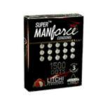 Manforce Super Condoms 1500 Dots - Litchi Flavoured 3's (Pack of 16)