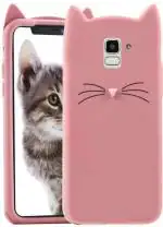 CASECRAFT Samsung Galaxy J6 plus, SM-J610F, SM-J610F, SM-J610G, SM-J610FN Pink Rubber Shock Proof Mobile Back Cover