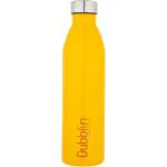 Dubblin Season Stainless Steel Fridge Water Bottle, BPA Free, Yellow, 1400ml