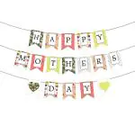 Festiko Happy Mothers Day Patterned Banner, Mothers Day Decorations, Mothers Day Celebration, Party Decoration Supplies
