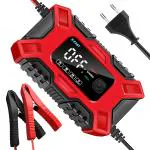 STHIRA Car Battery Charger 6A 12V Fully Automatic Battery Charger Car Maintainer