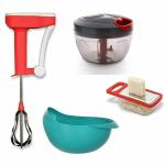 ODD M EVEN Quick and Handy Chopper, Blender, Greater, Strainer Kitchen Tool Set