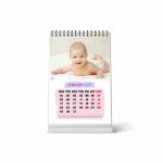 ESCAPER Baby Calendar 2024 (Pack of 2 Units) - 12 Monthly Pages, A5 Size, Thick Paper, Twin-Wire Binding for Easy Daily Planning and Organization