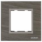 CONA 10518 Status Glassic 18 Modular Plate, Oak Wood - Pack of 3|18 Module Switch Plates|Cover Plate|18M Polycarbonate Switch Frame