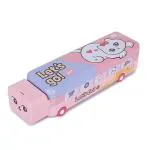 SCOODIES Metal Pencil Box with Pastel Pencils Underneath Train Toys for Kids in Pencil Box, Pencil Box Boys, Geometry and Compasses Boxes for Boys and Girls