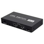 Microware 2X4 USB Switch 4 USB Ports Adapter