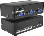 CABLES MASTER VGA Splitter 1 in 2 Out, Multiple Monitors Share One Computer (VGA-1-IN-2-OUT)