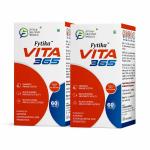 FYTIKA HEALTHCARE PRODUCTS Vita 365|Multivitamin for Men & Women With Probiotics Vitamin B12, C, D3, E, Zinc, Biotin, Mineral, Ginseng & Ashwagandha|Enhances Energy, Immunity, Hair & Skin| 120Tablets