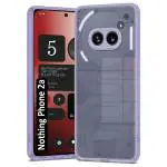 Fashionury Colored Transparent Back Case Cover for Nothing Phone 2a 5G | Shockproof Design | Camera Protection Bump | Colored TP | Bumper Case for Nothing Phone 2a (Light Purple)