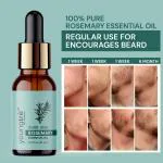 Youngtre Rosemary Beard Oil 100% Pure for Natural Shiny Dense Beard Hair Growth & Moisturizing, Nourishment Beard, Skin & Reduce Acne, Pimple, Dark Circles-10 ML