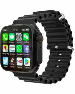 Techio Android Smart Watch Men 4G Network BT Call GPS X8 Ultra T800 Smartwatch (Black Strap, Free Size)