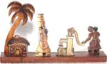 Bankura Traditional Art Center Wooden handicrafts Farmer village girls Showpiece Table wall Decoration