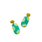 Reverie Handmade Jewelry Resin Handcrafted Floral Capsule Earring Set for Women and Girls (Sage Green)
