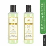 Khadi Natural Green Tea & Aloe Vera Hair Conditioner | Suitable for All Hair Types | 210ml (pack 2)