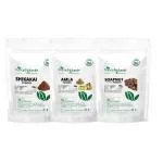 Shikakai powder 100gm + Amla powder 100gm + Soapnut (Aritha/Reetha) powder 100gm - Haircare combo