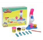 Playdoh Softy Ice Cream Swirl Playset with 3 Non Toxic Play Doh Colors for Kids Multicolor 3Y+