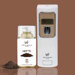 Wattle Castillo Automatic Room Freshener Spray Machine With 3 Selected Time Mode + Rainy Mitti 265ml Refill For Bathroom,Hospital,Hotel,Rastaurant Banquet Hall (Machine + Rainy Mitti)