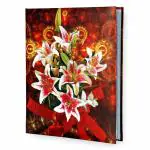 Sehaz Artworks Hibiscus Photo Album for Anniversary, Birthday, Travelling, Baby Shower (Inner photo size: 4x6, Capacity: 150 photos)