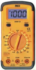 Meco 63 AC Voltage 200 to 750 V Digital Multimeter (Yellow)