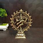 vgocart Brass Natarajar Antique Finish Small Idol- 8 Inch
