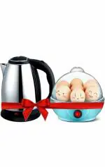ODD M EVEN Scarlet Electric Kettle 2 Litre, Hot Water, Tea, Coffee, Milk, Rice And Cooking Foods Kettle with Plastic Egg Boiler Electric Automatic Off 7 Egg Poacher For Steaming,Cooking Also Boiling