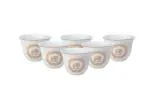 Hitkari Porcelain Mimosa set of 6 Pc. Cawa cups