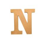 SATYAM KRAFT 1 Pc Alphabet Wooden Letter for Kids Learning, Name Toys, Decorations Item, Birthday Decor (Brown, Pack of 1) (Letter N)